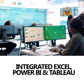 Integrated Excel, Power BI & Tableau
